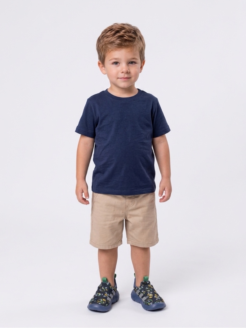 Adidas Monofit Kids Disney Character Slip-On Sneakers in Navy and Green